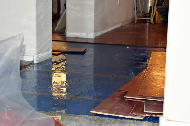 Professional Water Damage Restoration technician working in Columbiana, OH